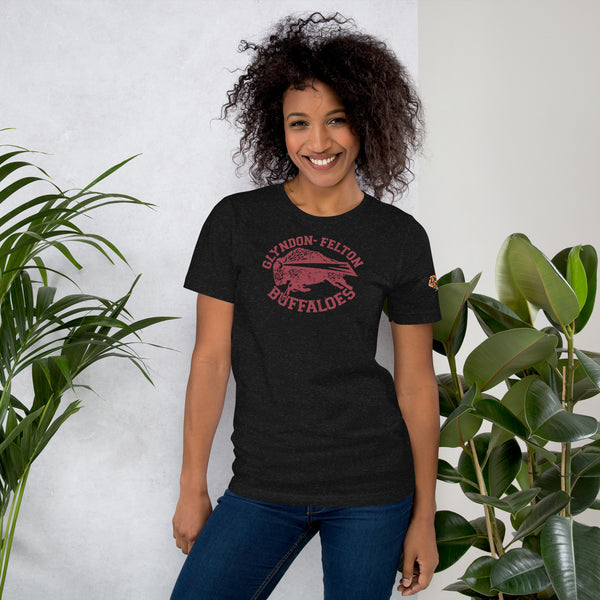 Glyndon-Felton Buffaloes graphic tee in black