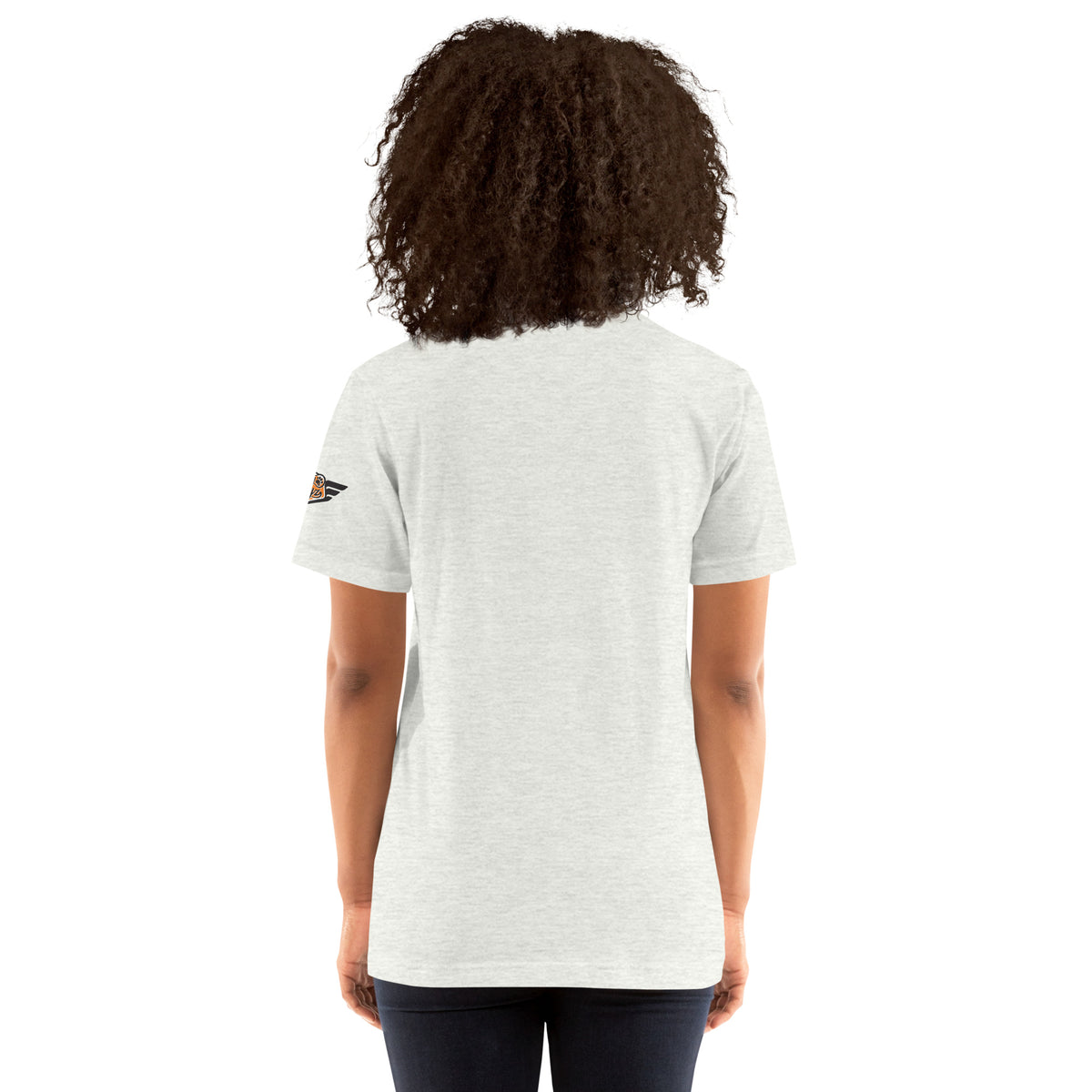 Clifford Twins Vintage Mascot Tee in ash back view