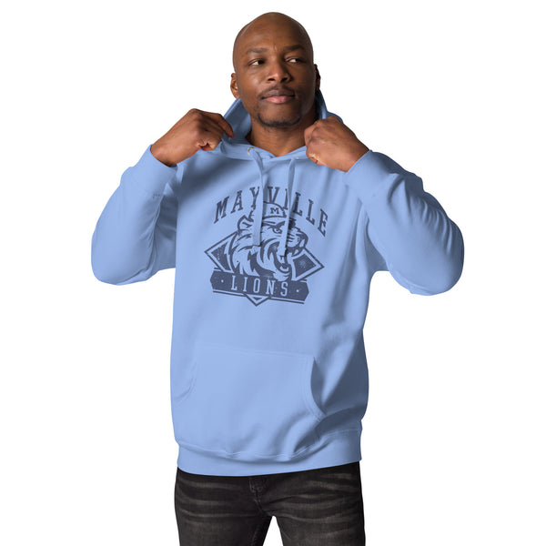 Mayville Lions Vintage Hoodie - Retro College Mascot Hoodie