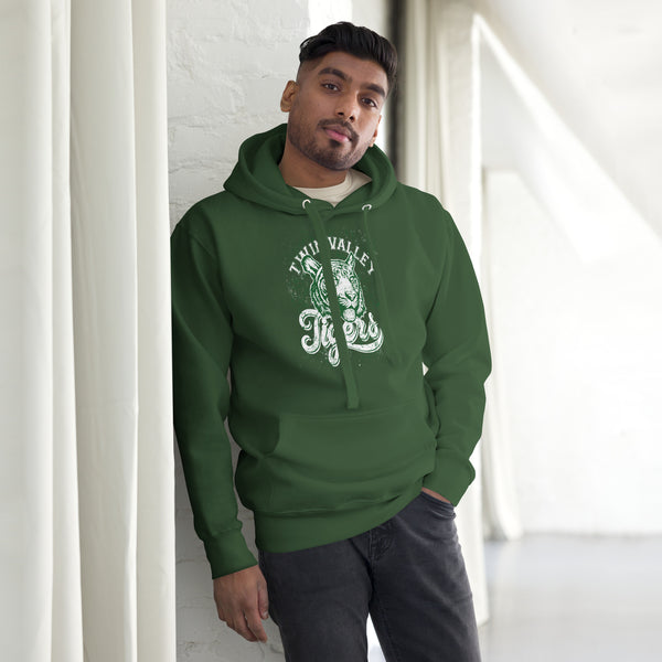 Twin Valley Tigers Vintage Hoodie – Retro College Hoodie