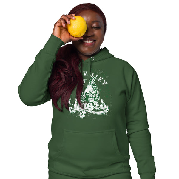 Twin Valley Tigers Vintage Hoodie – Retro College Hoodie