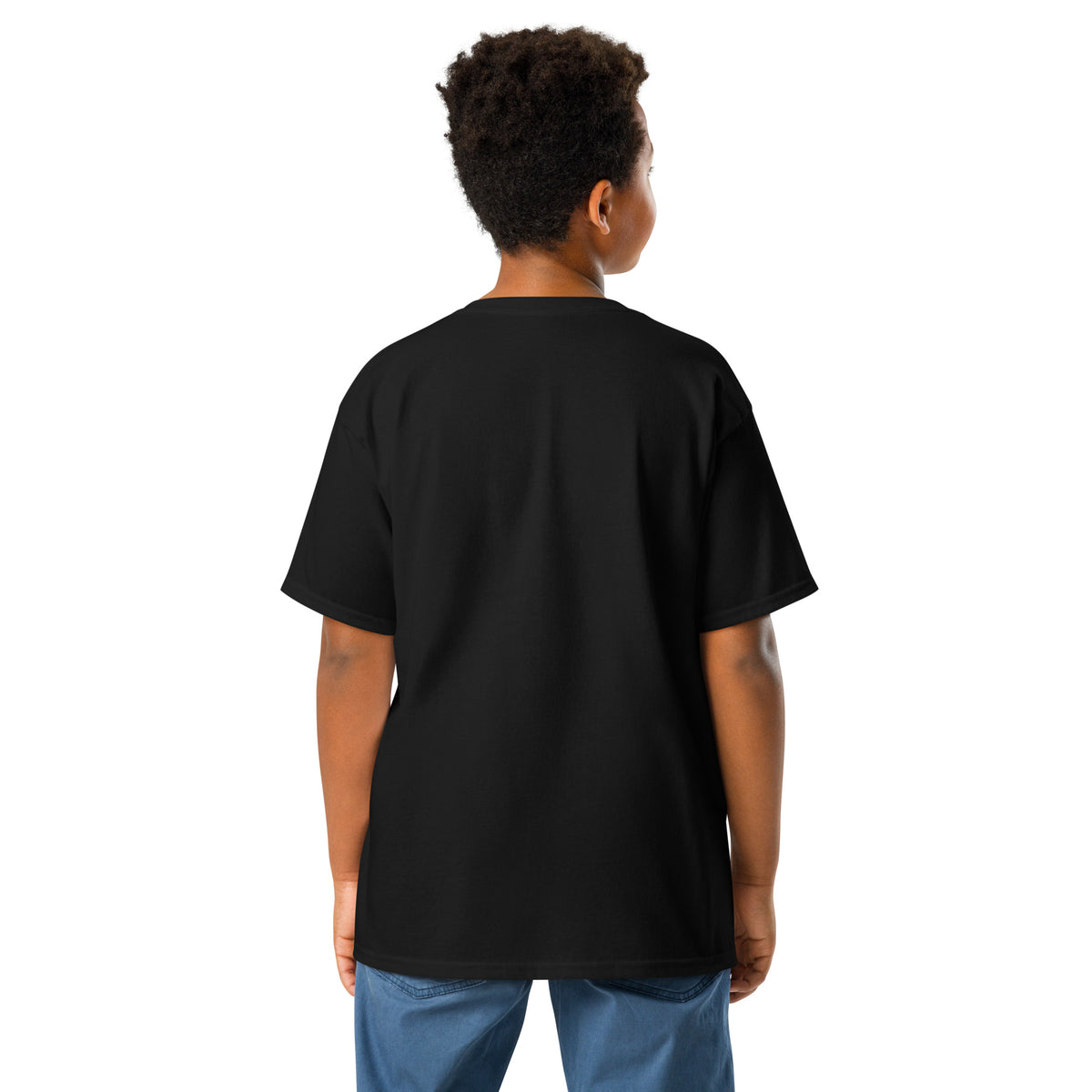 Back view of Madison Dragons youth vintage tee in black