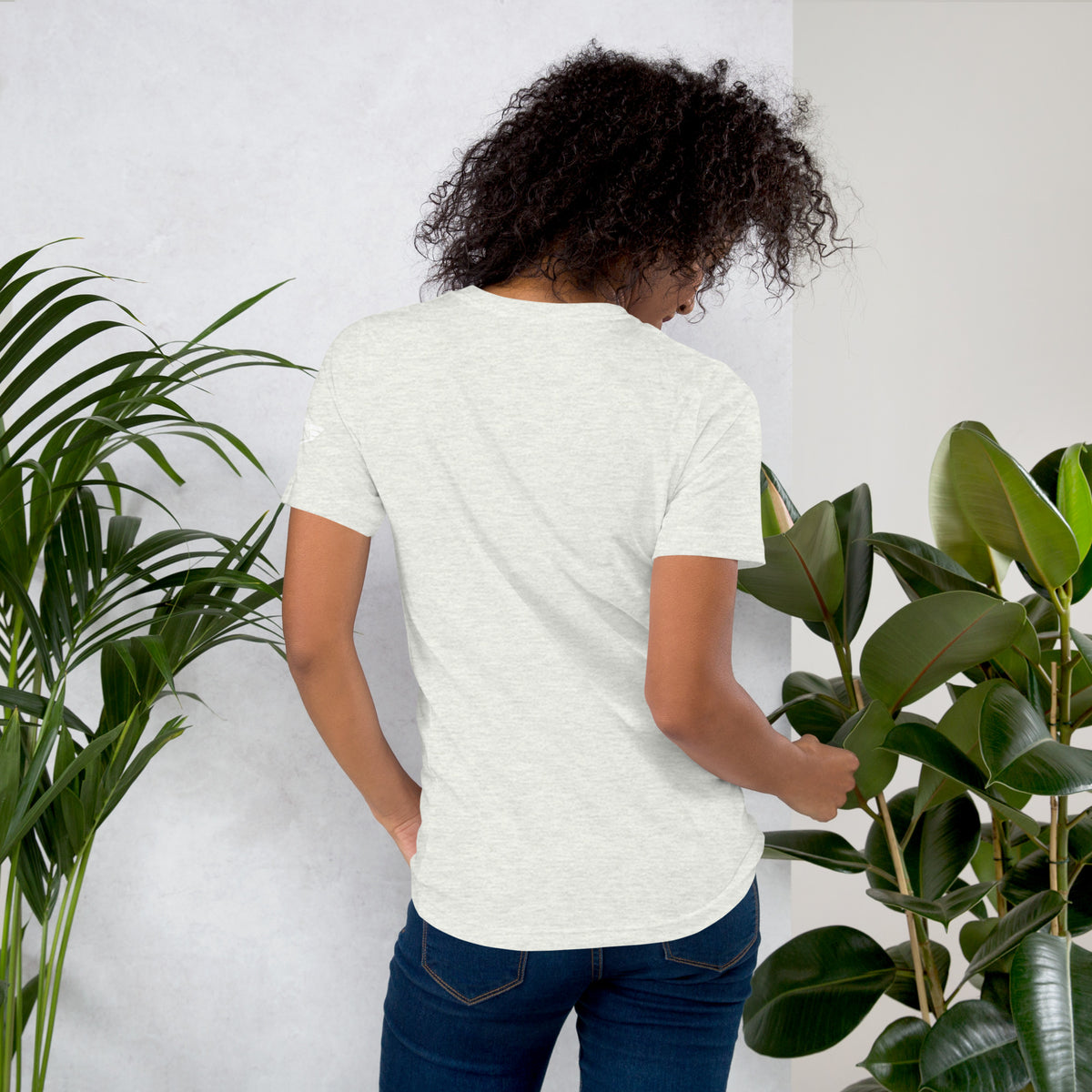 Ash North Border Bandits vintage college tee, back view