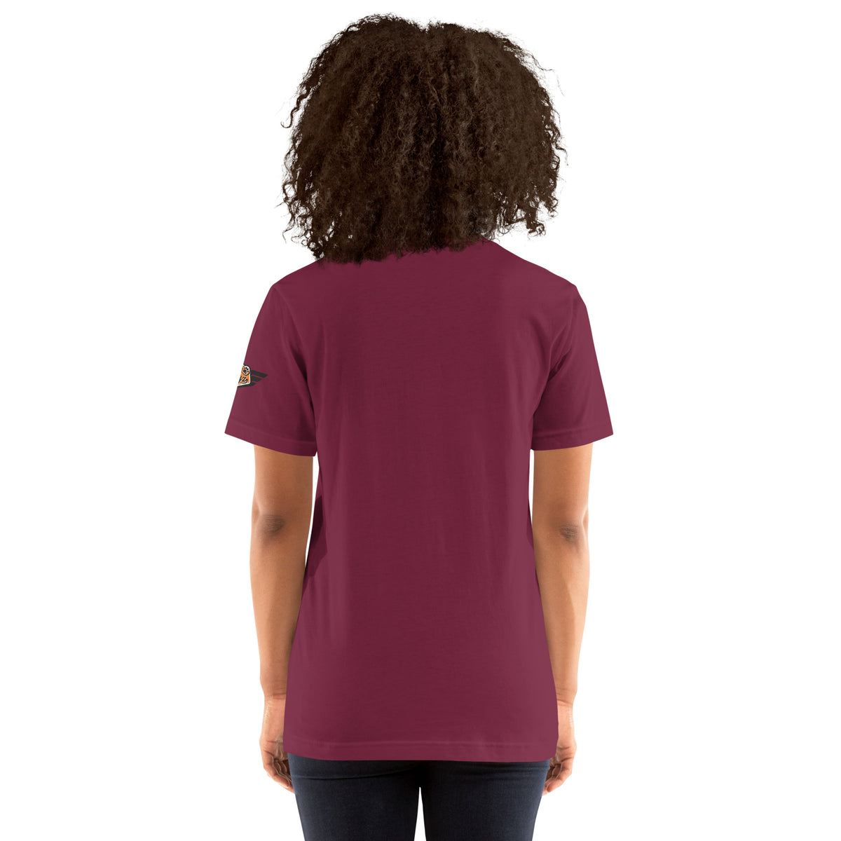 Richardson Raiders vintage mascot t-shirt in maroon back