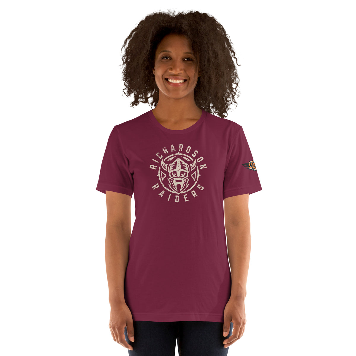 Richardson Raiders vintage mascot t-shirt in maroon
