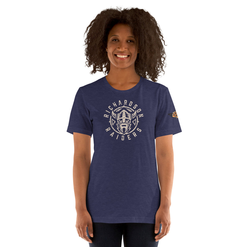 Richardson Raiders vintage mascot t-shirt in midnight navy
