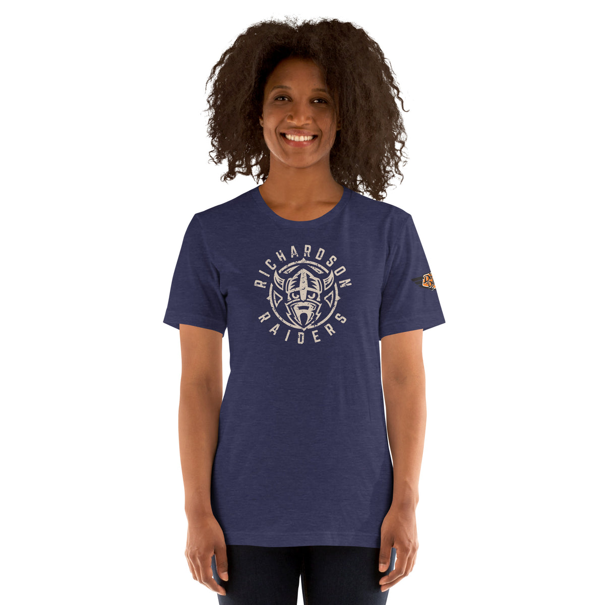 Richardson Raiders vintage mascot t-shirt in midnight navy