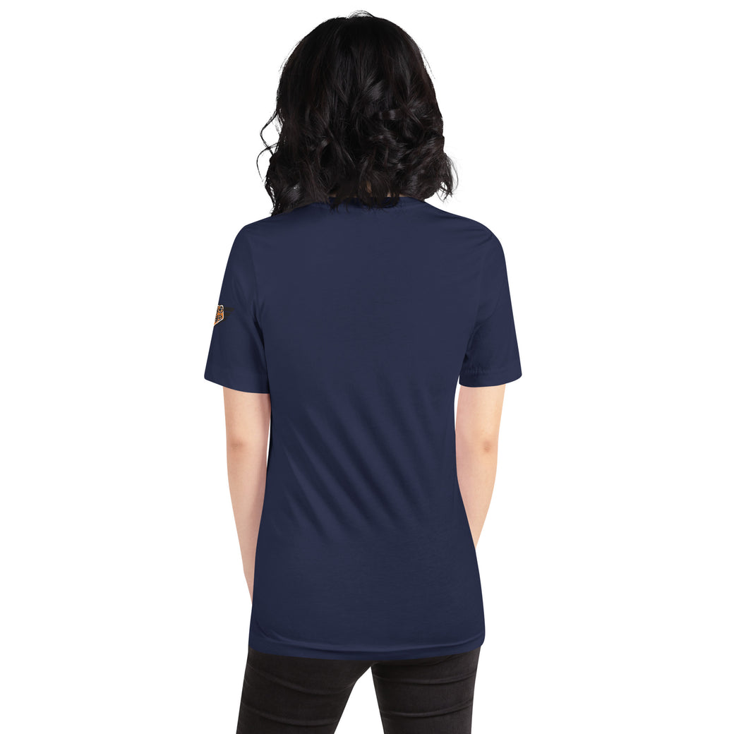 Back view of Richland Colts vintage graphic tee in navy