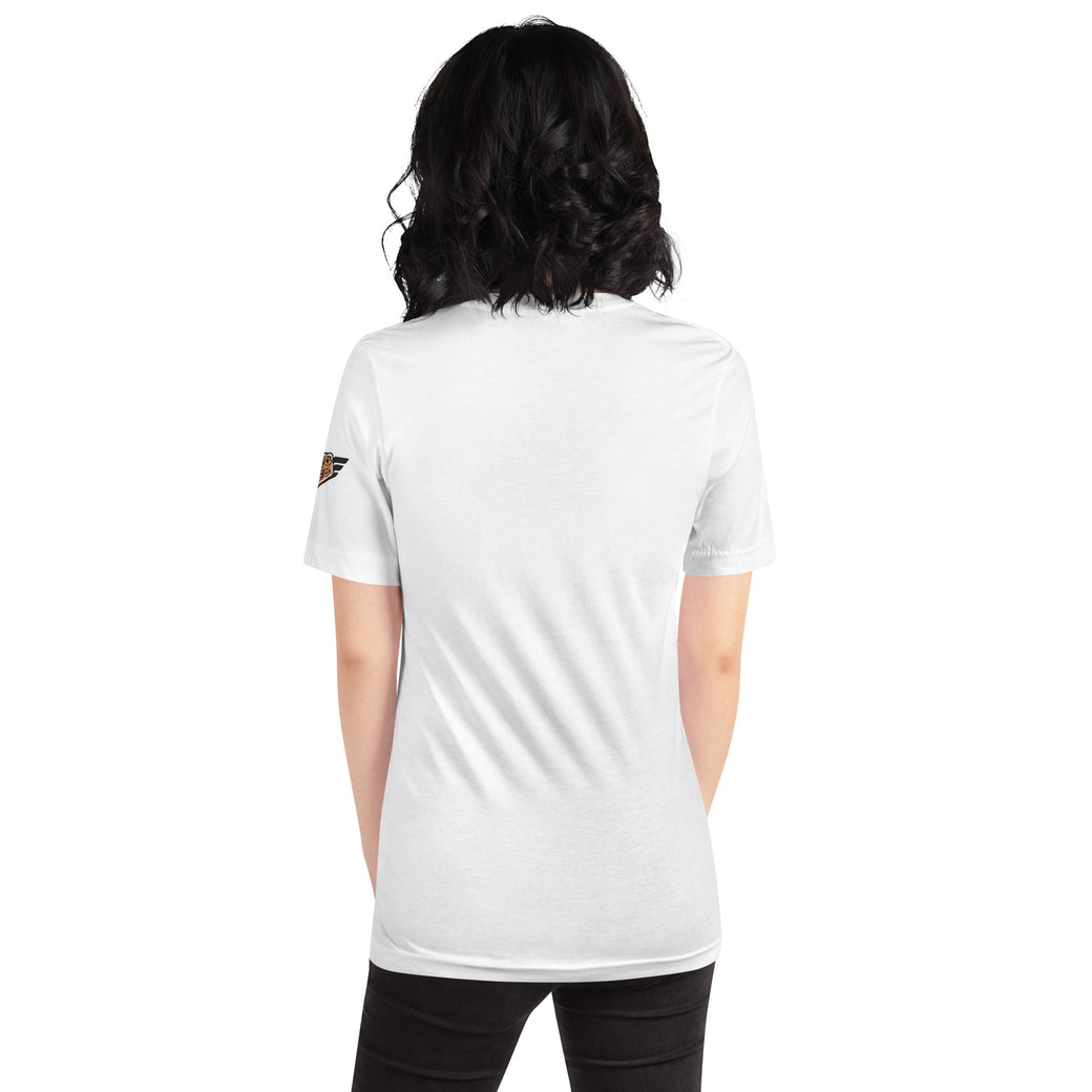 Back view of Richland Colts vintage graphic tee in white