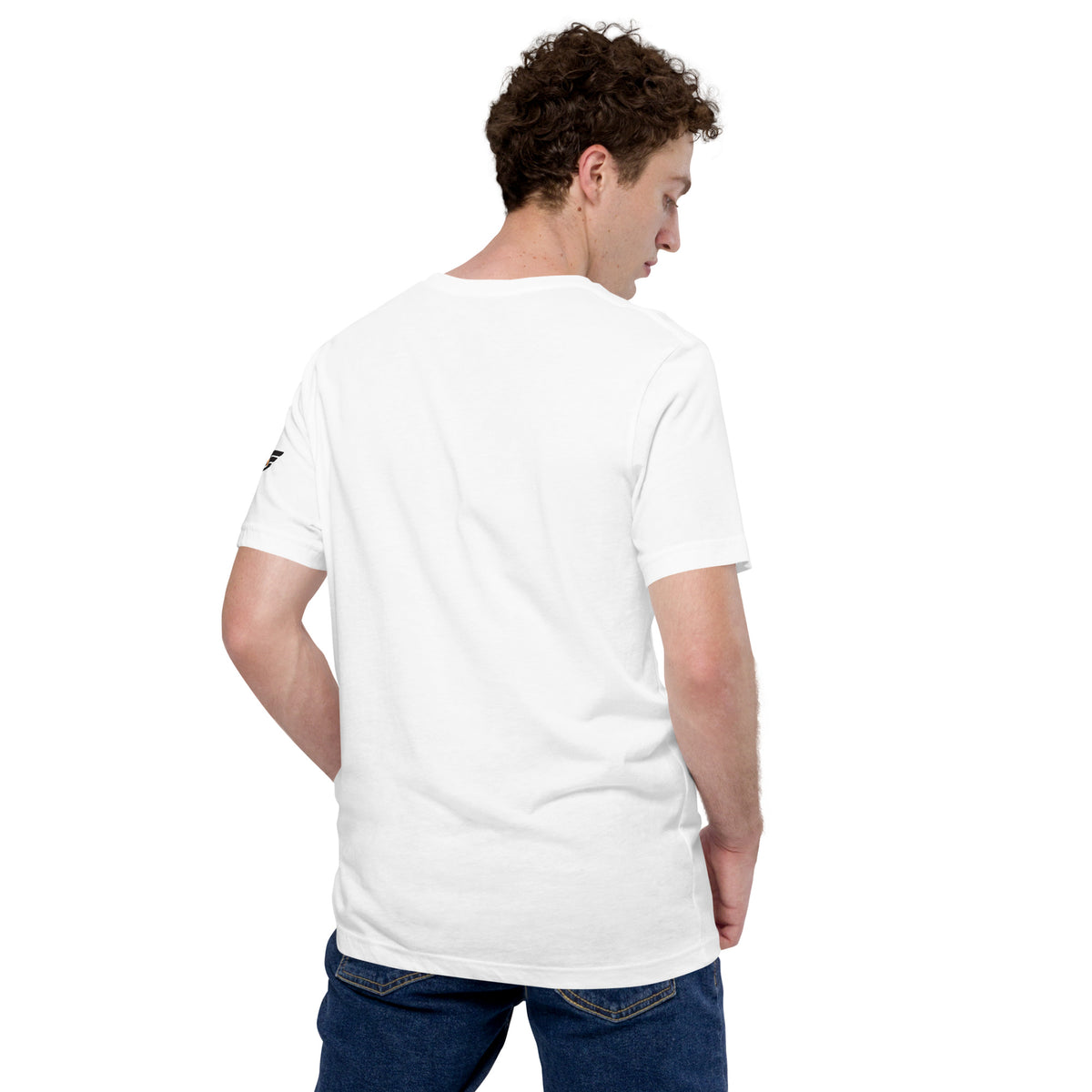 Back view of Walcott Wolves t-shirt in white