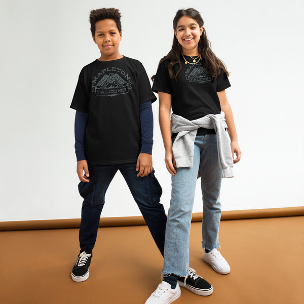 Mapleton Falcons Youth Vintage Tee – Kids' Retro Mascot Shirt