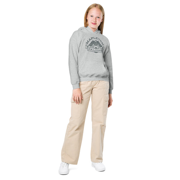 Mapleton Falcons Vintage Kids Hoodie – Retro Mascot Sweatshirt